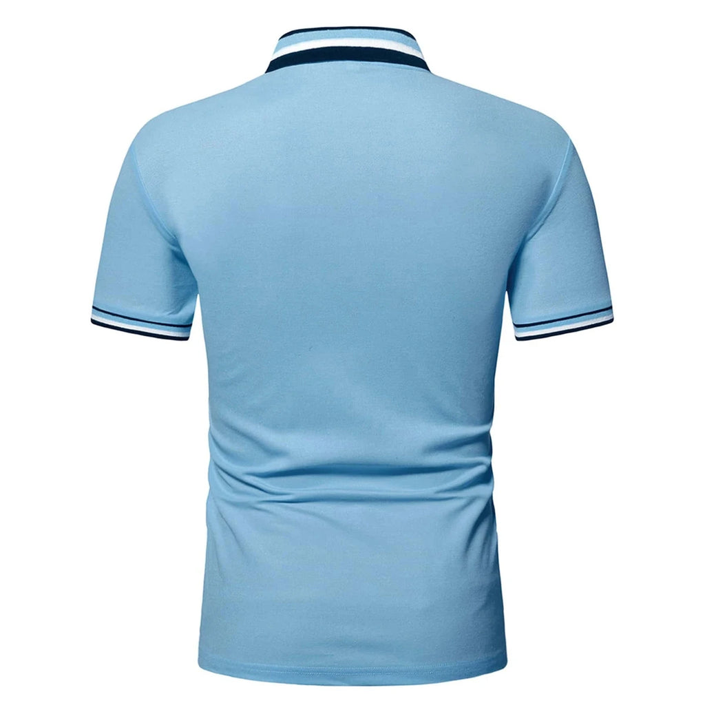 Men's Breathable Stand Collar Polo Shirt | Casual Streetwear