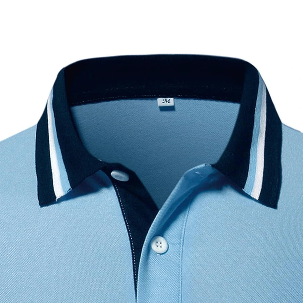 Men's Breathable Stand Collar Polo Shirt | Casual Streetwear