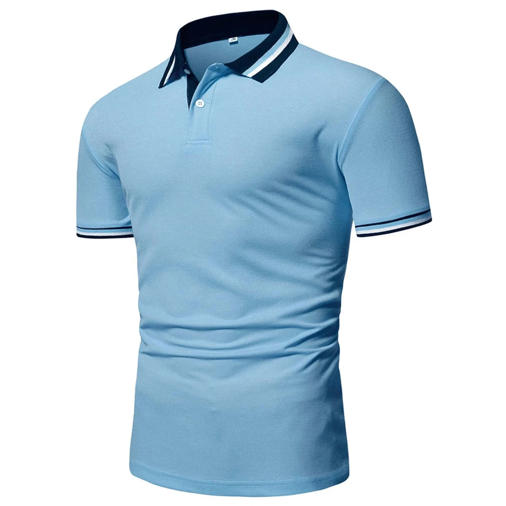Men's Breathable Stand Collar Polo Shirt | Casual Streetwear