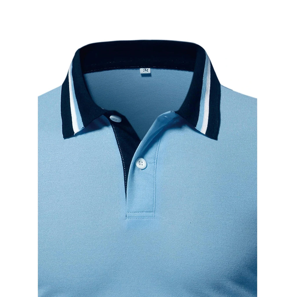 Men's Breathable Stand Collar Polo Shirt | Casual Streetwear