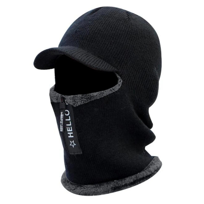Men's Winter Warm Knit Hat | Windproof Ear Protection Cap