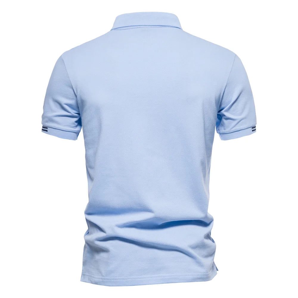 Men's 100% Cotton Solid Polo Shirt | Classic Fit | Summer