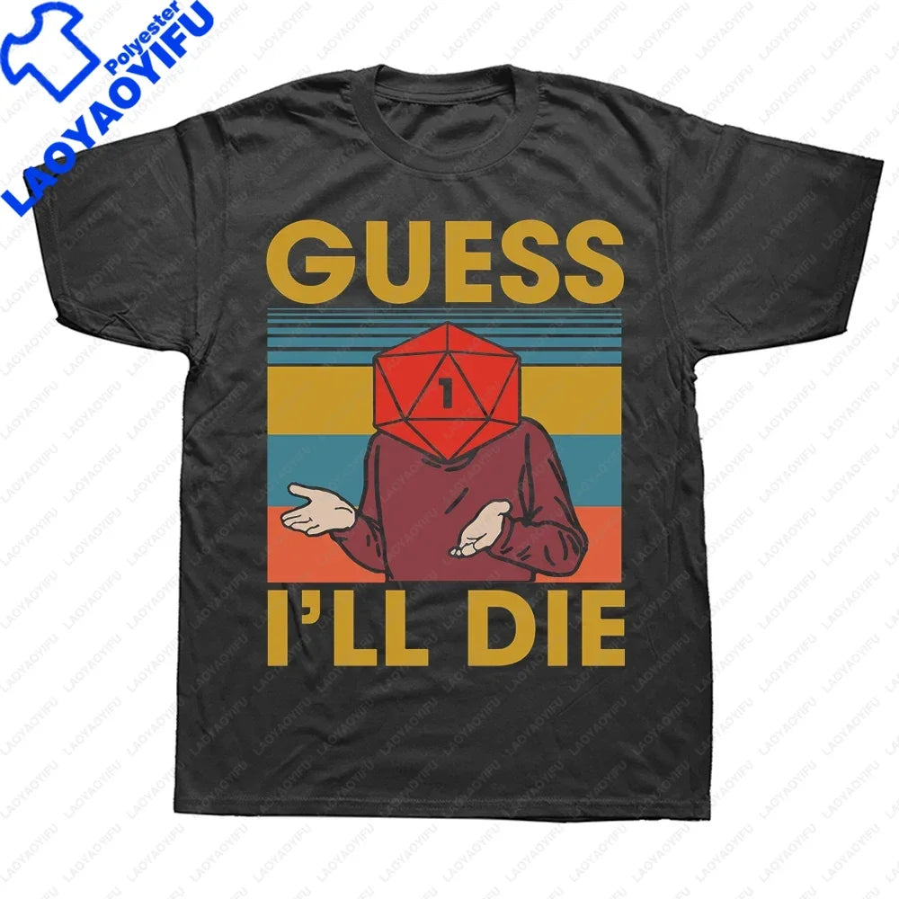 I Have A Plan D20 Dice Role Playing Game DnD T-shirt  Novelty Dungeon Dragon T Shirts Graphic Personalized Printed Women Men