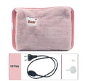 Reusable Hot Compress Bag with EU Plug Rechargeable Hand Warmer Cute Design Portable Hot Water Bottle for Therapeutic Warmth