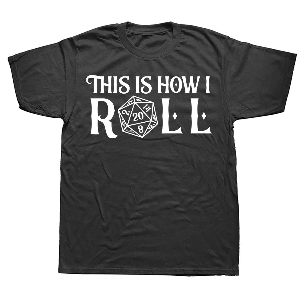 I Have A Plan D20 Dice Role Playing Game DnD T-shirt  Novelty Dungeon Dragon T Shirts Graphic Personalized Printed Women Men