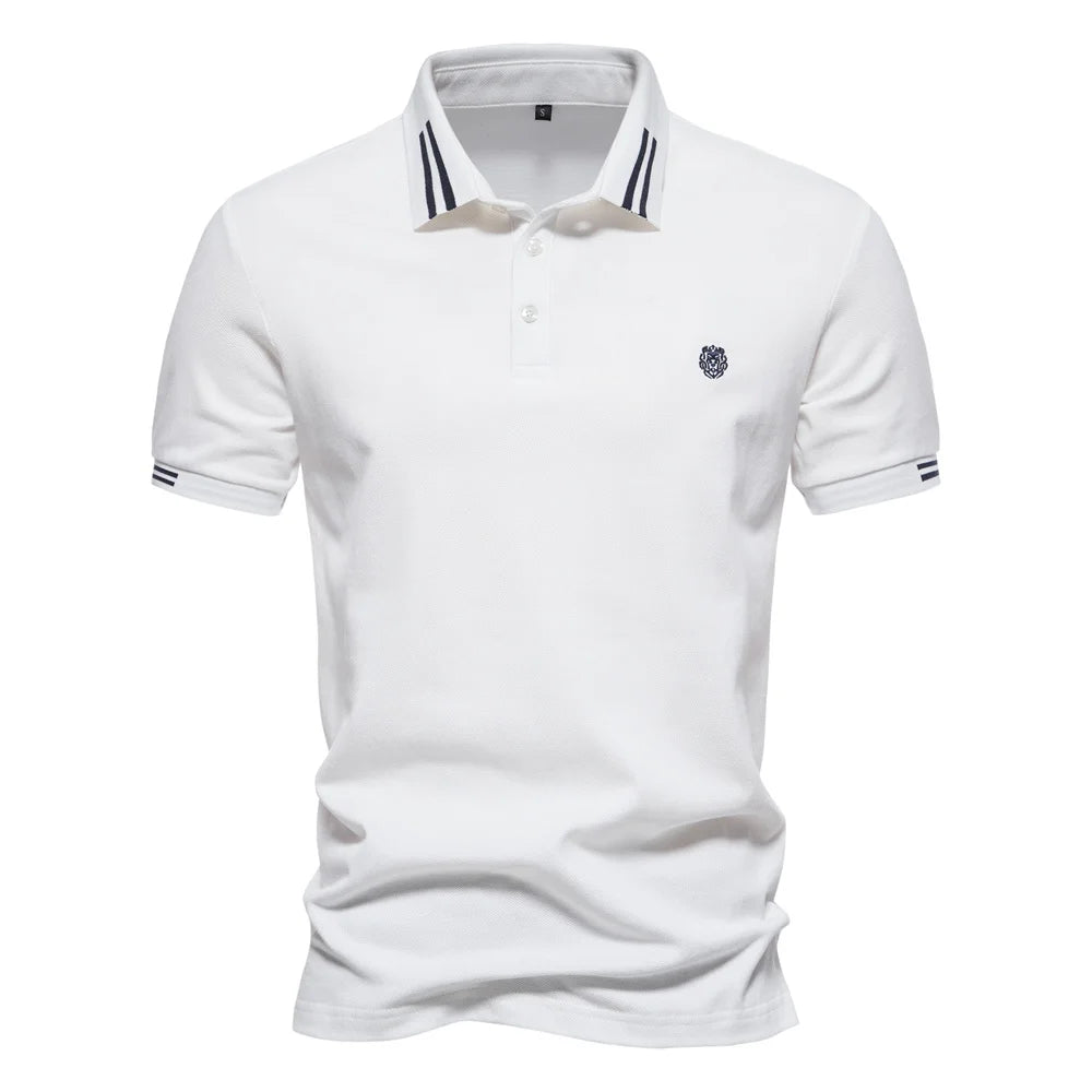 Men's 100% Cotton Solid Polo Shirt | Classic Fit | Summer