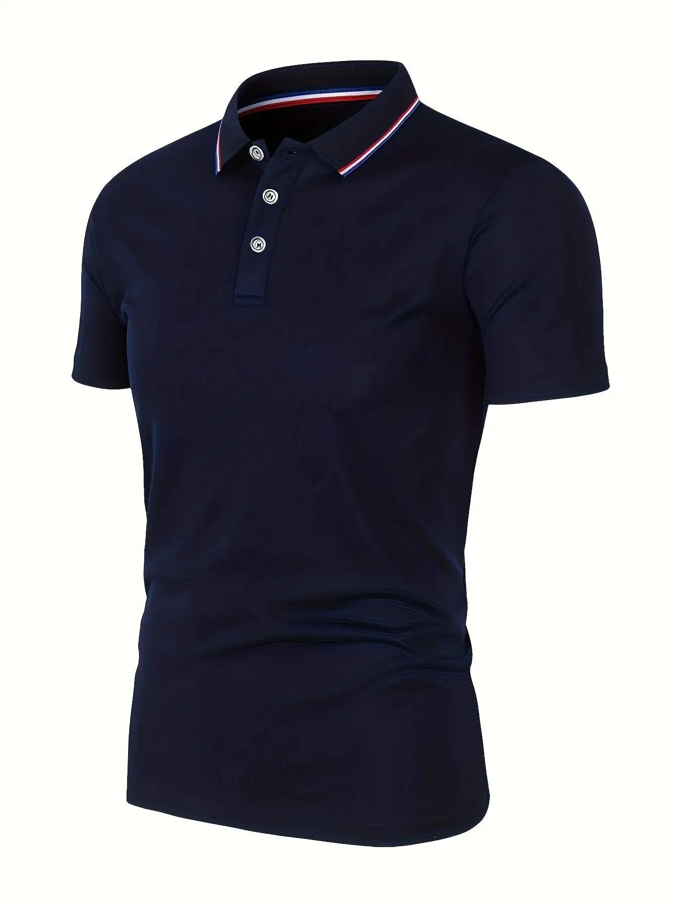 Men's Solid Color Polo Shirt | Breathable Short Sleeve | Summer