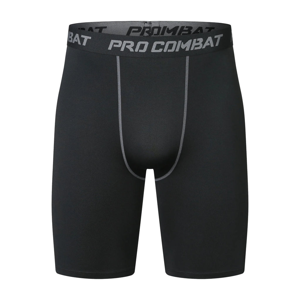 Men's Sports Leggings, Bottoming Shorts, Quick-drying Stretch Fitness, Running, Track and Field, Basketball Training, Compressio
