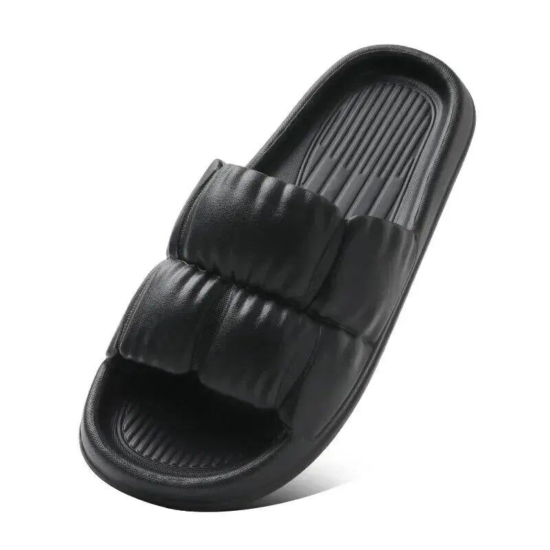 Women's Soft Sole Cloud Slippers Thick Platform Indoor Outdoor Beach Sandals Summer EVA Non-Slip Flip Flops