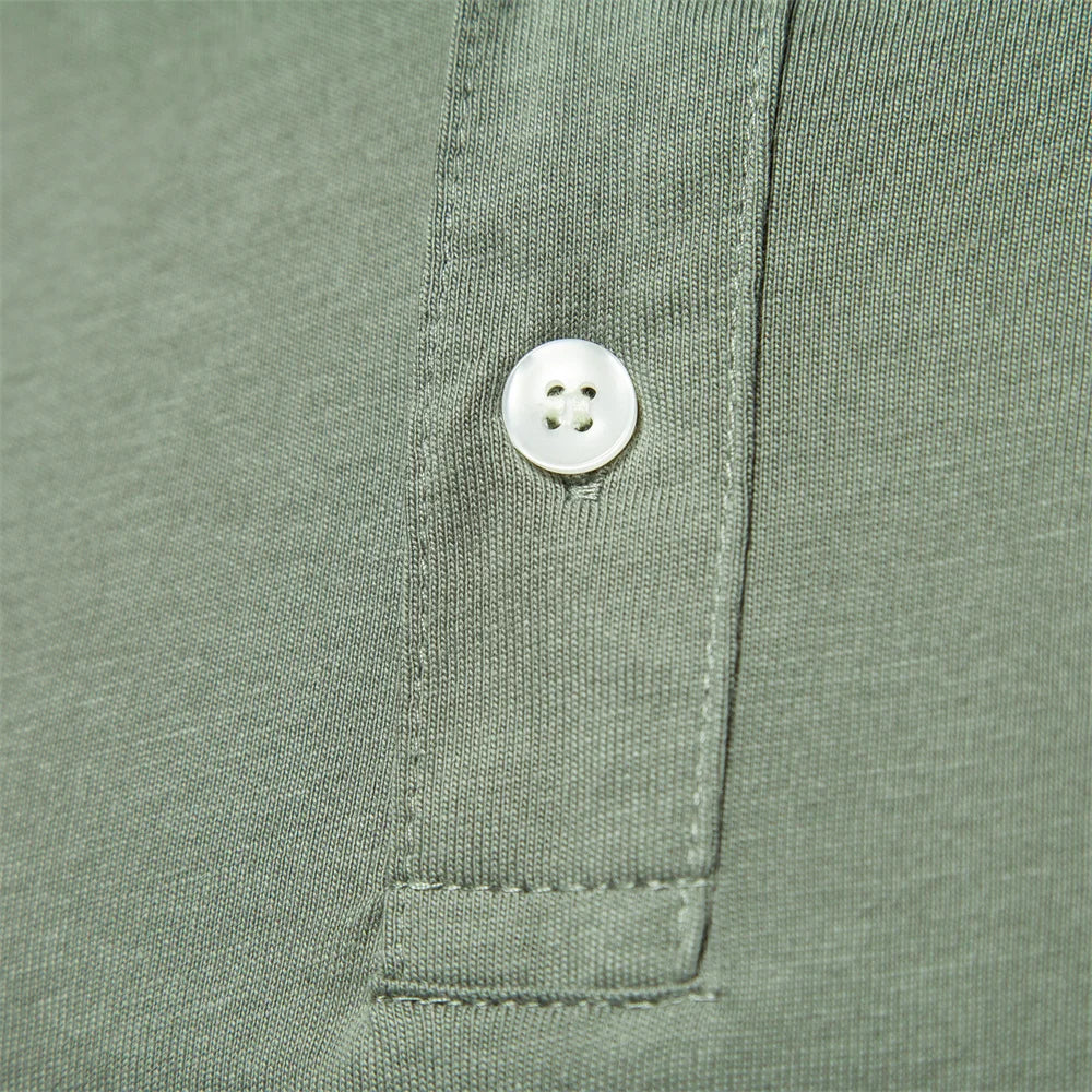 Men's Embroidered Cotton Polo Shirt | Short Sleeve | Summer