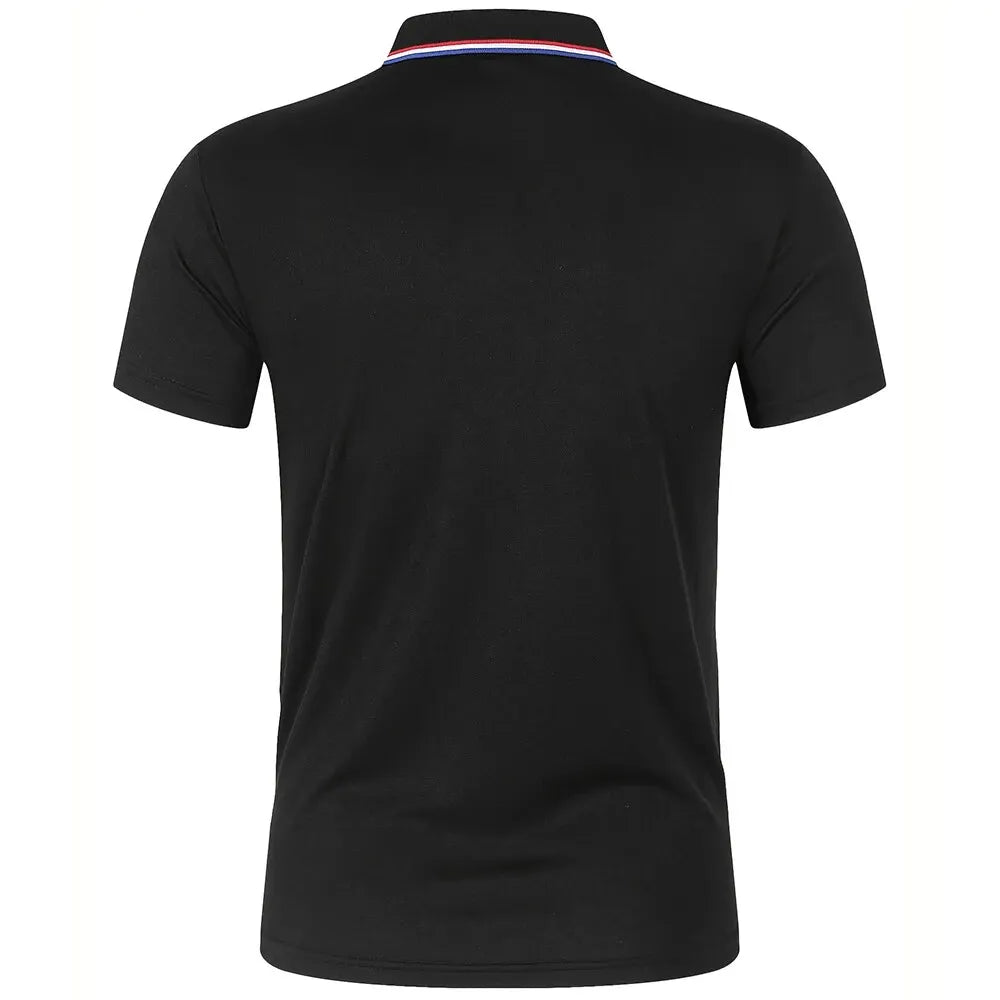 Men's Solid Color Polo Shirt | Breathable Short Sleeve | Summer