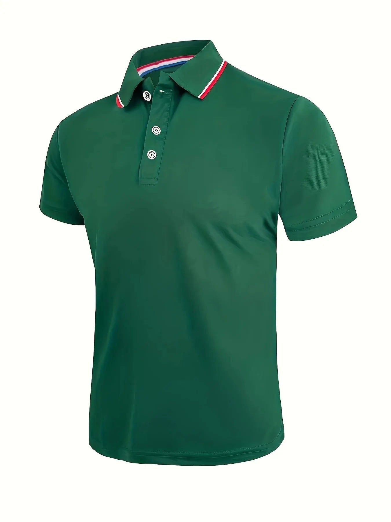 Men's Solid Color Polo Shirt | Breathable Short Sleeve | Summer
