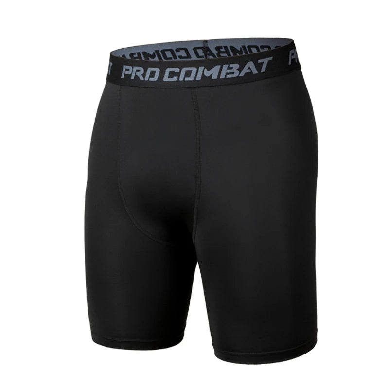 Men's Sports Leggings, Bottoming Shorts, Quick-drying Stretch Fitness, Running, Track and Field, Basketball Training, Compressio