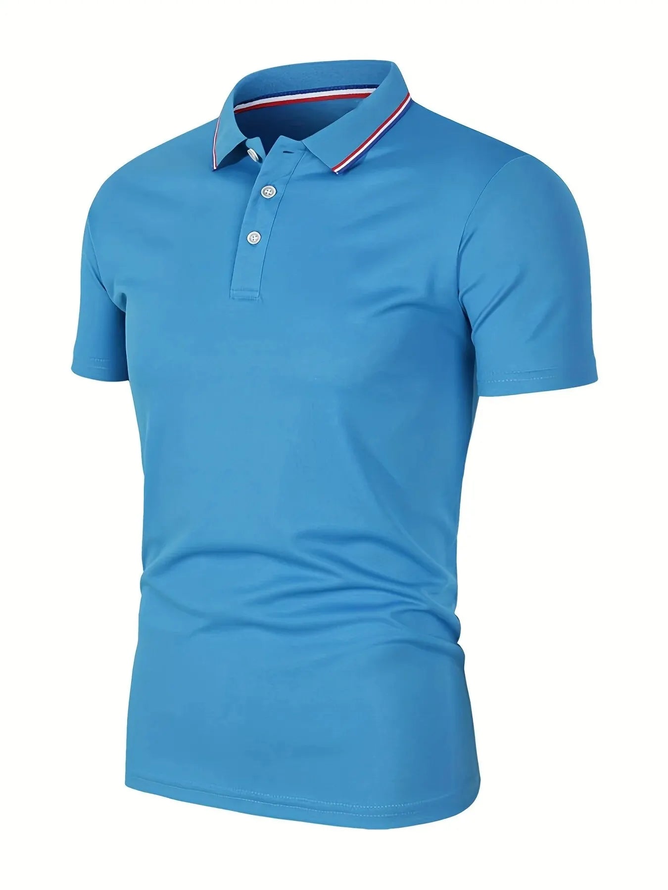 Men's Solid Color Polo Shirt | Breathable Short Sleeve | Summer