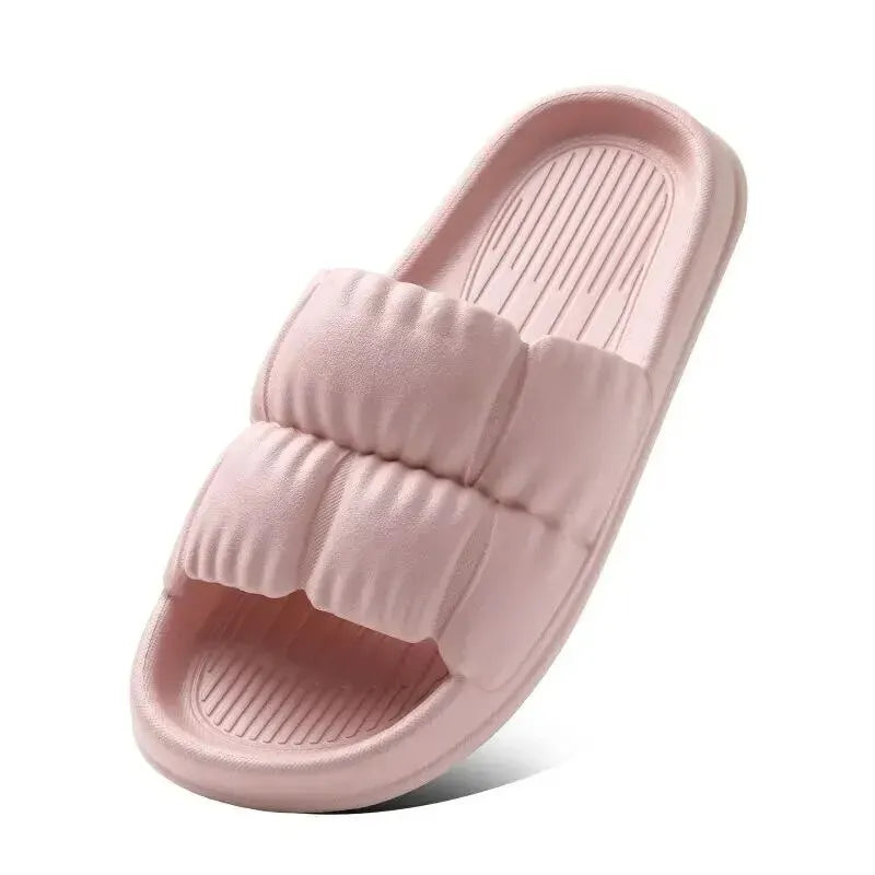 Women's Soft Sole Cloud Slippers Thick Platform Indoor Outdoor Beach Sandals Summer EVA Non-Slip Flip Flops