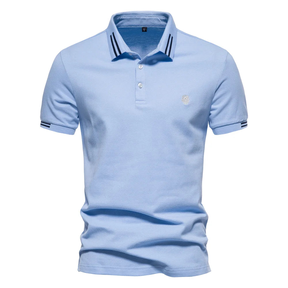 Men's 100% Cotton Solid Polo Shirt | Classic Fit | Summer