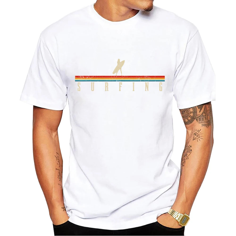 Vintage Beach Surf Graphic T-Shirt | Men's Short Sleeve