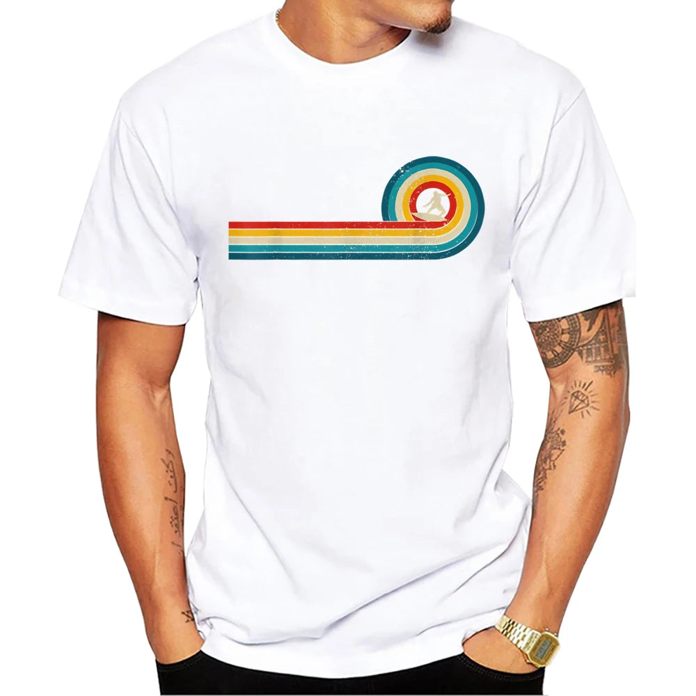 Vintage Beach Surf Graphic T-Shirt | Men's Short Sleeve