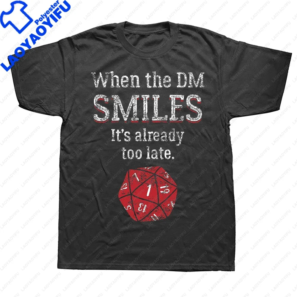 I Have A Plan D20 Dice Role Playing Game DnD T-shirt  Novelty Dungeon Dragon T Shirts Graphic Personalized Printed Women Men