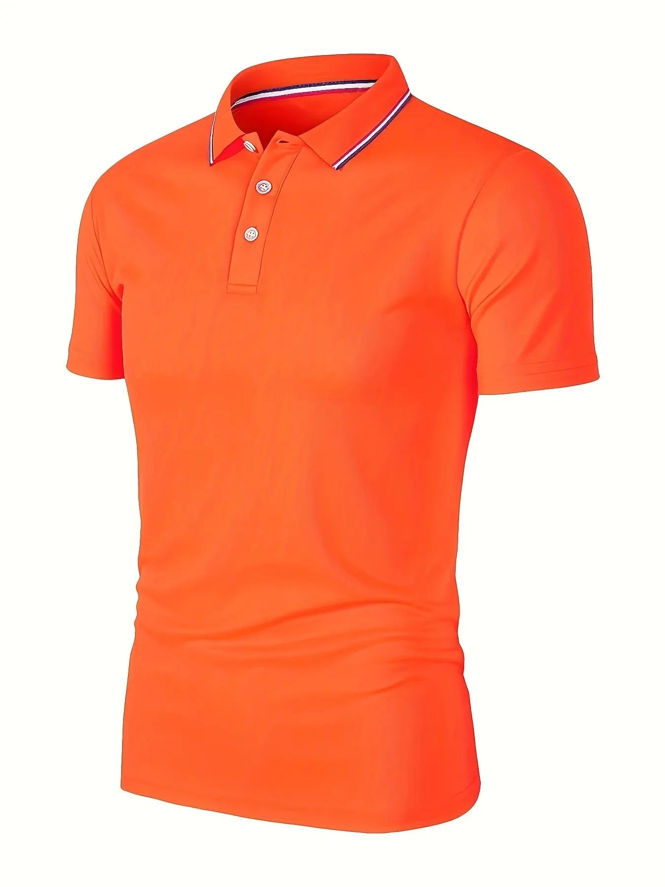 Men's Solid Color Polo Shirt | Breathable Short Sleeve | Summer