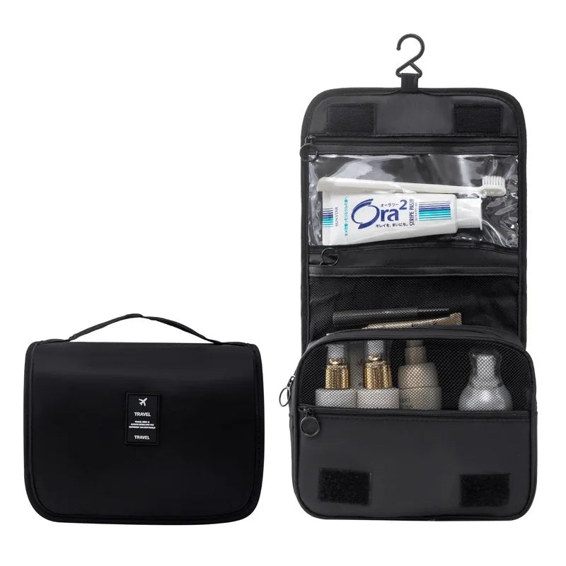 Portable Hook Toilet Bag Multi Functional Travel Waterproof Wear-Resistant Multi-Layer Storage Large Capacity Makeup Bag