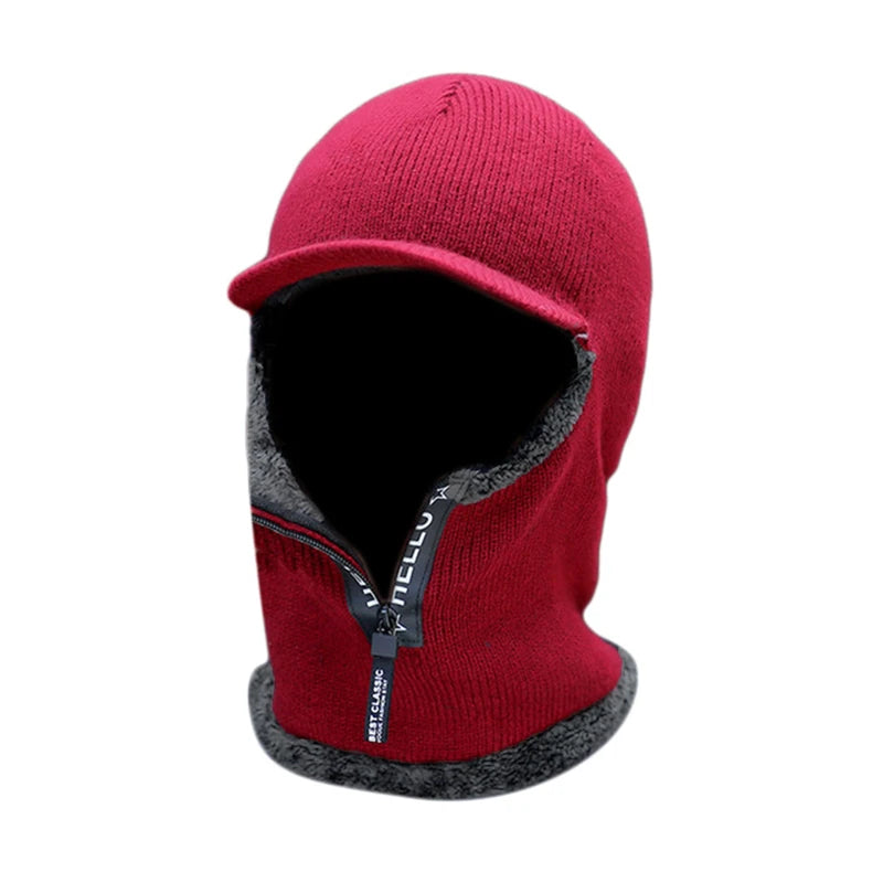 Men's Winter Warm Knit Hat | Windproof Ear Protection Cap