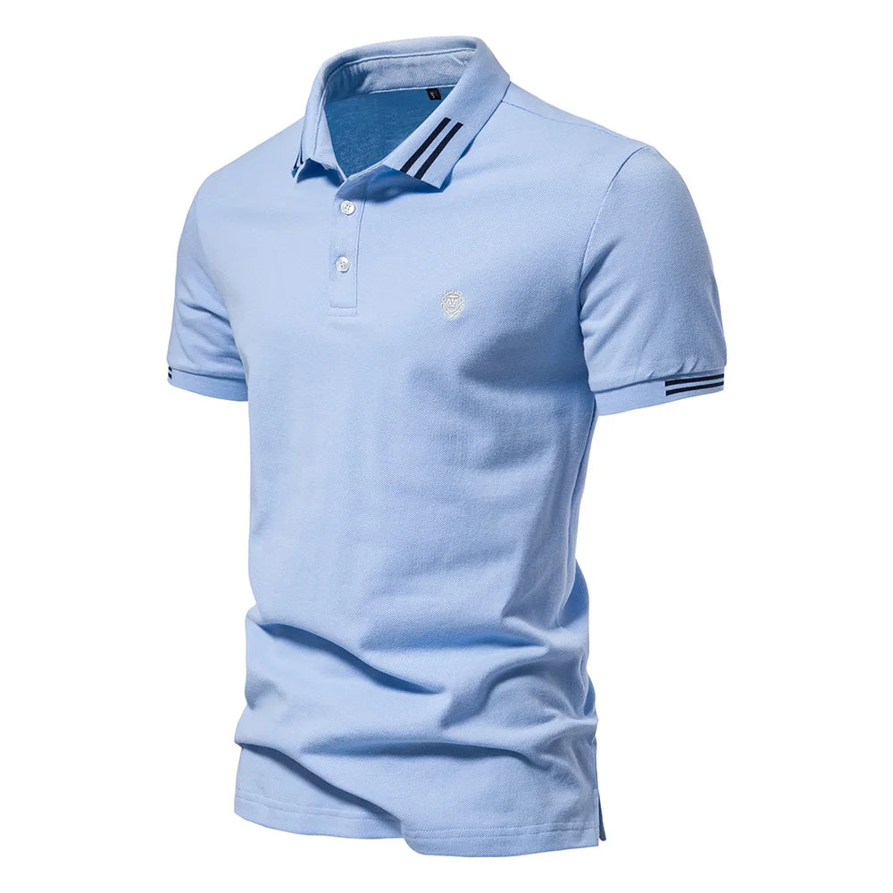 Men's 100% Cotton Solid Polo Shirt | Classic Fit | Summer