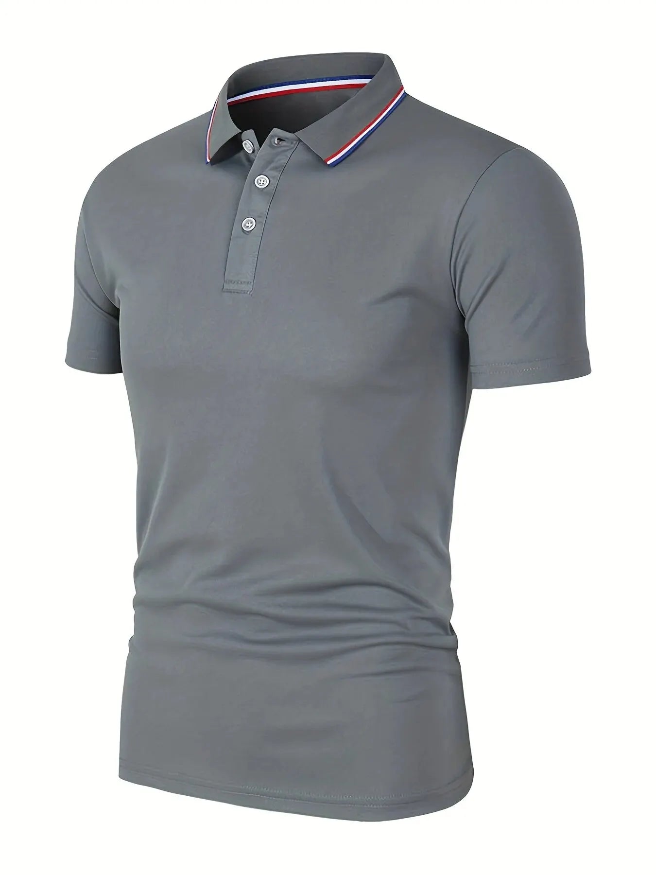 Men's Solid Color Polo Shirt | Breathable Short Sleeve | Summer