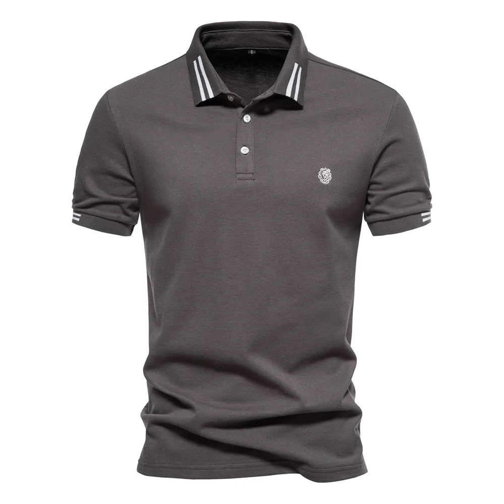 Men's 100% Cotton Solid Polo Shirt | Classic Fit | Summer