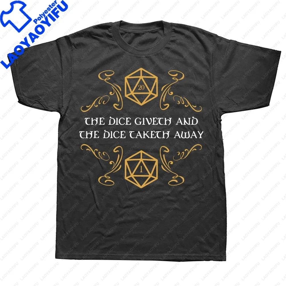 I Have A Plan D20 Dice Role Playing Game DnD T-shirt  Novelty Dungeon Dragon T Shirts Graphic Personalized Printed Women Men