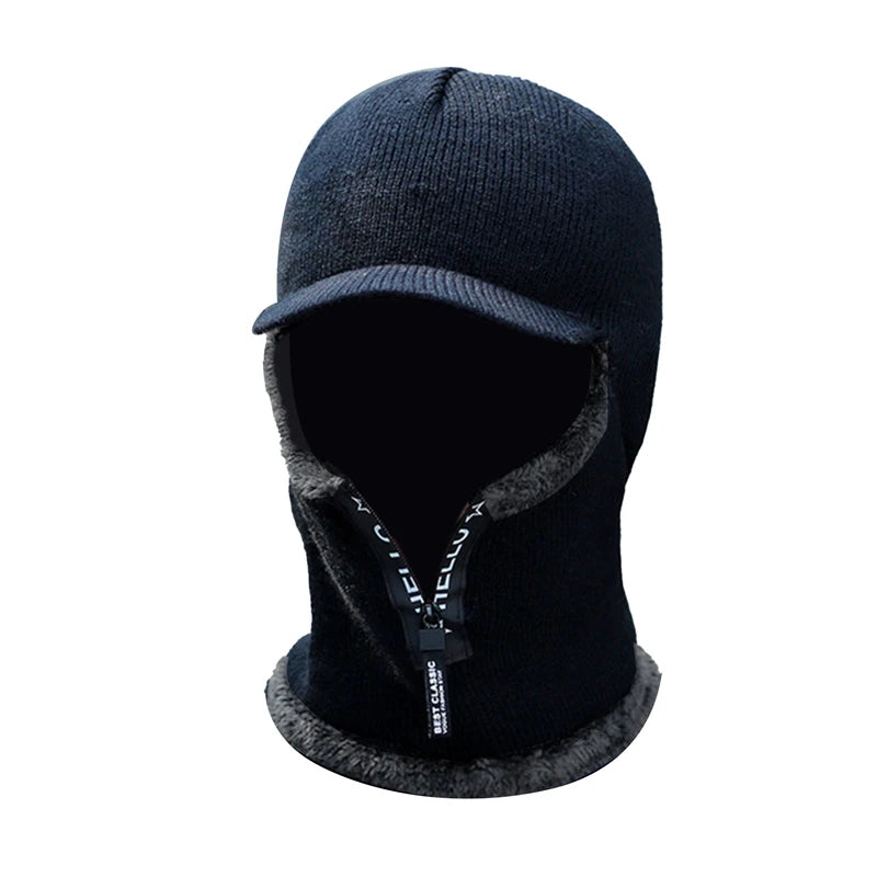 Men's Winter Warm Knit Hat | Windproof Ear Protection Cap