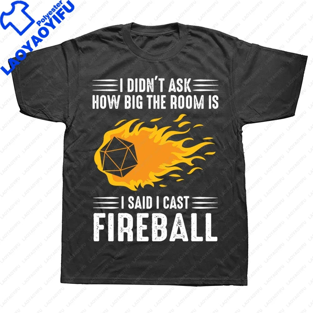 I Have A Plan D20 Dice Role Playing Game DnD T-shirt  Novelty Dungeon Dragon T Shirts Graphic Personalized Printed Women Men