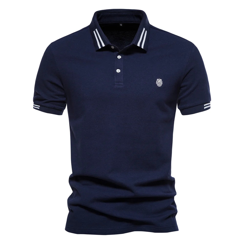 Men's 100% Cotton Solid Polo Shirt | Classic Fit | Summer