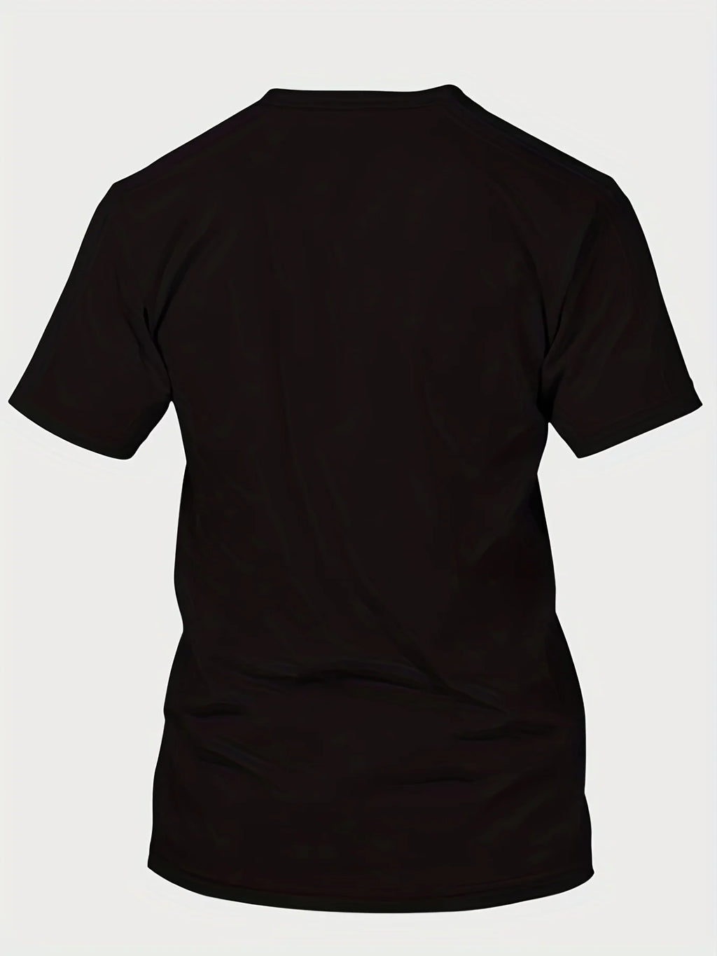 Summer men's 100% cotton casual loose fit large A letter print round neck short sleeved T-shirt top