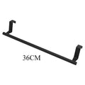 1pc Towel Rod Steel Metal Wire Over Cabinet Towel Rack Storage Organizer Bathroom Door Hanging Towel Rack Punch-free Rag Hanger