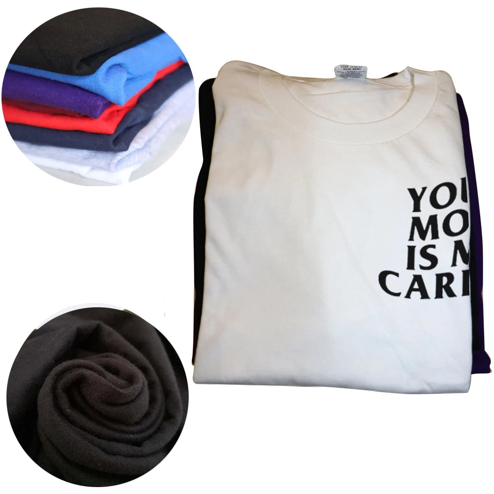 Your Mom Is My Cardio Gym T-Shirt Humor Funny Sarcastic Joke Graphic Tee Tops Short Sleeve Cotton Streetwear T Shirt